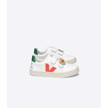 Veja V-12 CWL MINI-RODINI RABBIT Kids' Shoes White | NZ 807SGL